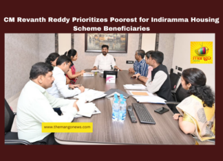 CM Revanth Reddy Prioritizes Poorest for Indiramma Housing Scheme Beneficiaries, Indiramma Housing Scheme, CM Revanth Reddy, Telangana housing projects, poorest beneficiaries Telangana, tribal housing quota Telangana, ITDA housing development, Indiramma mobile app, Telangana housing review meeting, Ponguleti Srinivasa Reddy, Telangana welfare schemes, Telangana, TS Live Updates, TS Political News, Political News, Mango News