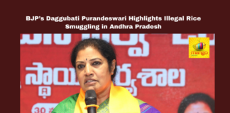 BJP’s Daggubati Purandeswari Highlights Illegal Rice Smuggling in Andhra Pradesh, Andhra Pradesh rice smuggling, BJP Andhra Pradesh, Daggubati Purandeswari, Kakinada port rice racket, Pawan Kalyan AP Deputy CM, Godavari Pushkaras 2027, Rajamahendravaram development, Andhra Pradesh politics, Nadendla Manohar updates, Chandrababu Naidu interventions, Andhra Pradesh, AP Live Updates, Live Updates, Breaking News, Headlines, Live News, Mango News