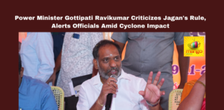 Power Minister Gottipati Ravikumar Criticizes Jagan's Rule, Alerts Officials Amid Cyclone Impact, Andhra Pradesh politics, Gottipati Ravikumar, Jagan Mohan Reddy criticism, AP power sector issues, cyclone preparedness, Andhra Pradesh cyclone update, power disruptions AP, Nellore cyclone updates, Chittoor cyclone forecast, AP power minister news, Andhra Pradesh, AP Live Updates, Live Updates, Breaking News, Headlines, Live News, Mango News