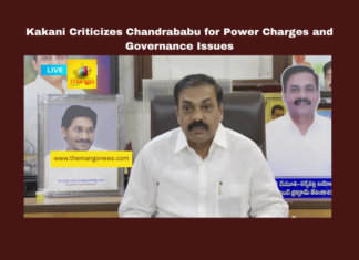 Kakani Criticizes Chandrababu for Power Charges and Governance Issues, Kakani Govardhan Reddy, Chandrababu Naidu, power charges, YS Jagan Mohan Reddy, Andhra Pradesh politics, DISCOMs debt, Super Six, political disputes, Rayalaseema, governance, coalition government, CM Chandrababu, Andhra Pradesh, AP Live Updates, Live Updates, Breaking News, Headlines, Live News, Mango News