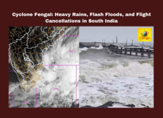 Cyclone Fengal: Heavy Rains, Flash Floods, and Flight Cancellations in South India, Cyclone Fengal, Puducherry, Chennai, South Coastal Andhra, Rayalaseema, flash floods, heavy rains, flight cancellations, Tirupati, Nellore, Prakasam, weather alert, disaster management, airport closures, CM Chandrababu, Andhra Pradesh, AP Live Updates, Live Updates, Breaking News, Headlines, Live News, Mango News