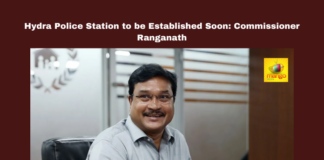 Hydra Police Station to be Established Soon: Commissioner Ranganath, Hydra Police Station, Hyderabad encroachments, Commissioner Ranganath, Lotus Pond conservation, land protection Hyderabad, illegal structures Hyderabad, environmental restoration Hyderabad, government land encroachments, HYDRA complaints, biodiversity protection Hyderabad, Telangana, TS Live Updates, TS Political News, Political News, Mango News