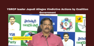 YSRCP leader Jupudi Alleges Vindictive Actions by Coalition Government, YSRCP accusations, SC ST power disconnections, Andhra Pradesh politics, Jupudi Prabhakar Rao, inflated power bills, coalition government, data tracking allegations, fee reimbursement delay, education in Andhra Pradesh, political vendetta accusations, Andhra Pradesh, AP Live Updates, Live Updates, Breaking News, Headlines, Live News, Mango News