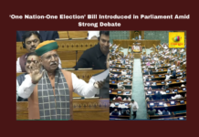 ‘One Nation-One Election’ Bill Introduced in Parliament Amid Strong Debate, One Nation One Election, Jamili elections, 129th Constitutional Amendment, simultaneous polls, Arjun Ram Meghwal, TDP supports Jamili Bill, Congress opposition, reforms, democracy and federalism, Joint Parliamentary Committee, Modi, BJP, India, National News, Internationational News, Mango News