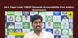 SA-1 Paper Leak: YSRCP Demands Accountability from Andhra Government