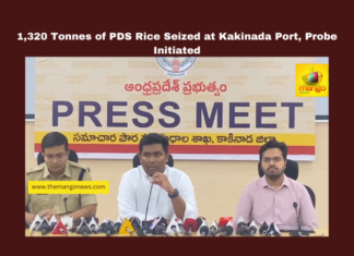 1,320 Tonnes of PDS Rice Seized at Kakinada Port, Probe Initiated