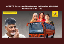 APSRTC Drivers and Conductors to Receive Night Out Allowance of Rs. 150