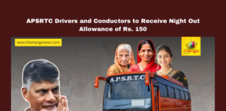 APSRTC Drivers and Conductors to Receive Night Out Allowance of Rs. 150