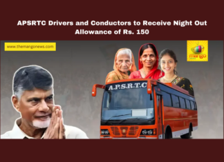 APSRTC Drivers and Conductors to Receive Night Out Allowance of Rs. 150