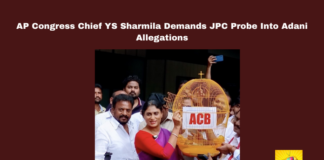 AP Congress Chief YS Sharmila Demands JPC Probe Into Adani Allegations, YS Sharmila, Adani Group controversy, Chalo Raj Bhavan protest, JPC probe demand, Andhra Pradesh politics, Congress party Andhra Pradesh, corruption allegations, solar power contracts, FBI investigation Adani, YSRCP criticism, Andhra Pradesh, AP Live Updates, Live Updates, Breaking News, Headlines, Live News, Mango News