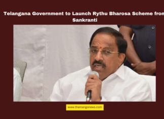 Telangana Government to Launch Rythu Bharosa Scheme from Sankranti,Rythu Bharosa scheme, Telangana agriculture schemes, Sankranti investment support, Tummala Nageswara Rao, remote sensing in farming, Telangana farmers, cultivated area identification, satellite data for agriculture, Telangana government schemes, investment assistance for farmers,Hyderabad, Telangana, TS Live Updates, TS Political News, Political News, Mango News.