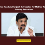 Minister Kandula Durgesh Advocates for Mother Tongue in Primary Education,Telugu Writers’ Conference, mother tongue education, Kandula Durgesh, Telugu language preservation, literary tourism, Ramoji Rao platform, Telugu arts promotion, primary education in Telugu, Chandrababu Naidu, Pawan Kalyan initiatives,Andhra Pradesh, AP Live Updates, Live Updates, Breaking News, Headlines, Live News, Mango News.