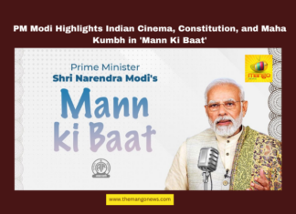 PM Modi Highlights Indian Cinema, 75 years of Constitution, AI in Kumbh Mela, Akkineni Nageswara Rao, Indian Constitution, Maha Kumbh Mela 2025, PM Modi Mann Ki Baat, Prayagraj, Raj Kapoor, Tapan Sinha., Telugu Cinema, World Audio Visual Entertainment Summit, India, National News, Internationational News, Live Updates, Breaking News, Headlines, Live News, Political News, Mango News