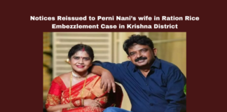 Notices Reissued to Perni Nani’s wife in Ration Rice Embezzlement Case in Krishna District, ration rice embezzlement, Krishna district news, civil supplies inquiry, Perni Nani wife case, corruption in PDS, Andhra Pradesh news, Gitanjali Sharma, public distribution system, warehouse rice shortage, accountability in governance, Andhra Pradesh, AP Live Updates, Live Updates, Breaking News, Headlines, Live News, Mango News