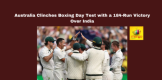 Australia Clinches Boxing Day Test with a 184-Run Victory Over India, Australia vs India Boxing Day Test, AUS vs IND Melbourne, Yashasvi Jaiswal 84 runs, India all out 155, Pat Cummins bowling heroics, Scott Boland wickets, Nathan Lyon spinner, Melbourne Test result, India cricket news, Aussie cricket victory, Cricket News, India, BCCI, Live Updates, Breaking News, Headlines, Live News, Mango News