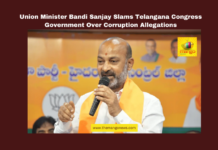 Union Minister Bandi Sanjay Slams Telangana Congress Government Over Corruption Allegations, Telangana politics, Bandi Sanjay press meet, Congress corruption charges, pending sarpanch bills, Telangana ex-sarpanch association, BJP vs Congress, Allu Arjun debate, Telangana law and order, Manmohan Singh BJP remarks, Telangana fee reimbursement issues, Telangana, TS Live Updates, TS Political News, Political News, Mango News