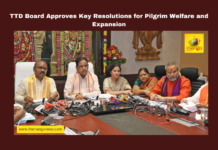 TTD Board Approves Key Resolutions for Pilgrim Welfare and Expansion, TTD resolutions, Tirumala temple updates, global temple expansion, TTD feedback system, SVIMS national status, Annaprasadam quality, Vontimitta temple, food safety TTD, Chandrababu Naidu directives, TTD board meeting decisions.Andhra Pradesh, AP Live Updates, Live Updates, Breaking News, Headlines, Live News, Mango News