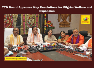 TTD Board Approves Key Resolutions for Pilgrim Welfare and Expansion, TTD resolutions, Tirumala temple updates, global temple expansion, TTD feedback system, SVIMS national status, Annaprasadam quality, Vontimitta temple, food safety TTD, Chandrababu Naidu directives, TTD board meeting decisions.Andhra Pradesh, AP Live Updates, Live Updates, Breaking News, Headlines, Live News, Mango News