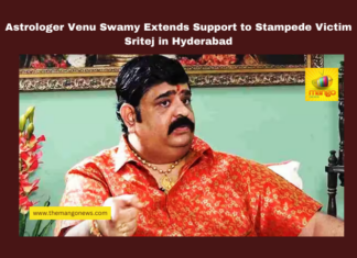 Astrologer Venu Swamy Extends Support to Stampede Victim Sritej in Hyderabad,Venu Swamy, Hyderabad, Sandhya Theatre stampede, Sritej, cine astrologer, Mrityunjaya Homa, financial assistance, hospital visit, family support, public safety, Breaking News, Highlights, Live Updates, Mango News