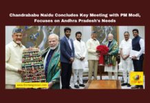 Chandrababu Naidu Concludes Key Meeting with PM Modi, Focuses on Andhra Pradesh's Needs,Chandrababu Naidu, PM Modi meeting, Andhra Pradesh development, Polavaram project, Union Budget 2025, Amit Shah, Nirmala Sitharaman, AP government, state priorities, Delhi visit,Andhra Pradesh, AP Live Updates, Live Updates, Breaking News, Headlines, Live News, Mango News.