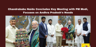 Chandrababu Naidu Concludes Key Meeting with PM Modi, Focuses on Andhra Pradesh's Needs,Chandrababu Naidu, PM Modi meeting, Andhra Pradesh development, Polavaram project, Union Budget 2025, Amit Shah, Nirmala Sitharaman, AP government, state priorities, Delhi visit,Andhra Pradesh, AP Live Updates, Live Updates, Breaking News, Headlines, Live News, Mango News.