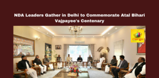 NDA Leaders Gather in Delhi to Commemorate Atal Bihari Vajpayee's Centenary,NDA meeting, Atal Bihari Vajpayee centenary, BJP, Chandrababu Naidu, Amit Shah, JP Nadda, simultaneous elections, PP Chaudhary, Union Ministers, political developments, Live Updates, Breaking News , Highlights, Political News, Mango News