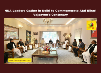 NDA Leaders Gather in Delhi to Commemorate Atal Bihari Vajpayee's Centenary,NDA meeting, Atal Bihari Vajpayee centenary, BJP, Chandrababu Naidu, Amit Shah, JP Nadda, simultaneous elections, PP Chaudhary, Union Ministers, political developments, Live Updates, Breaking News , Highlights, Political News, Mango News