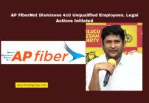 AP FiberNet Dismisses 410 Unqualified Employees, Legal Actions Initiated,AP FiberNet, unqualified employees, financial irregularities, Madhusudan Reddy, illegal appointments, GV Reddy, Revenue Recovery Act, Ram Gopal Varma, Tathagata Films, Chandrababu Naidu, Lokesh,Andhra Pradesh, AP Live Updates, Live Updates, Breaking News, Headlines, Live News, Mango News