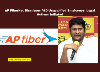 AP FiberNet Dismisses 410 Unqualified Employees, Legal Actions Initiated,AP FiberNet, unqualified employees, financial irregularities, Madhusudan Reddy, illegal appointments, GV Reddy, Revenue Recovery Act, Ram Gopal Varma, Tathagata Films, Chandrababu Naidu, Lokesh,Andhra Pradesh, AP Live Updates, Live Updates, Breaking News, Headlines, Live News, Mango News