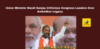 Union Minister Bandi Sanjay Criticizes Congress Leaders Over Ambedkar Legacy,Bandi Sanjay, Ambedkar statue, Congress criticism, Telangana politics, Revanth Reddy, Rahul Gandhi, Panch Teerthas, Allu Arjun controversy, Telangana film industry, BJP vs Congress,Live News , Breaking News, Live Updates, Political News, Mango News