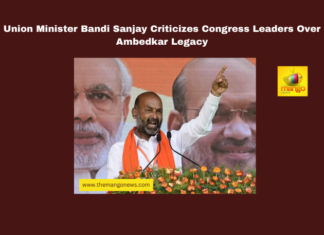 Union Minister Bandi Sanjay Criticizes Congress Leaders Over Ambedkar Legacy,Bandi Sanjay, Ambedkar statue, Congress criticism, Telangana politics, Revanth Reddy, Rahul Gandhi, Panch Teerthas, Allu Arjun controversy, Telangana film industry, BJP vs Congress,Live News , Breaking News, Live Updates, Political News, Mango News
