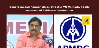 Sand Scandal: Former Mines Director VG Venkata Reddy Accused of Evidence Destruction,Andhra Pradesh sand scandal, VG Venkata Reddy, ACB investigation, sand mining corruption, Jagan government, evidence destruction, sand policy violations, APMDC, criminal conspiracy, illegal mining operations,Andhra Pradesh, AP Live Updates, Live Updates, Breaking News, Headlines, Live News, Mango News