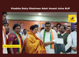 Visakha Dairy Chairman Adari Anand Joins BJP, BJP Andhra Pradesh, Daggubati Purandeshwari, Adari Anandkumar, Visakha Dairy, East Godavari politics, Rajamahendravaram news, BJP induction, Modi development programs, Andhra Pradesh leaders, party discipline,Rajamahendravaram,BJP State President BJP vision,Prime Minister Narendra Modi ,Political News, Live updates, Mango News