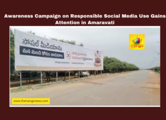 Awareness Campaign on Responsible Social Media Use Gains Attention in Amaravati, Amaravati, Social Media Awareness, Responsible Social Media, Three Wise Monkeys, Andhra Pradesh, Cyber Safety, Andhra Pradesh, AP Live Updates, Live Updates, Breaking News, Headlines, Live News, Mango News
