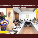 Film Celebrities Meet Telangana CM Revanth Reddy to Discuss Industry Issues Film Celebrities Meet Telangana CM Revanth Reddy to Discuss Industry Issues, Telangana, Hyderabad, Tollywood, Film Industry, Revanth Reddy, Dil Raju, Sandhya Theater, Film Reforms, Drug Awareness, Tollywood News,Hyderabad, Telangana, TS Live Updates, TS Political News, Political News, Mango News