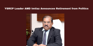 YSRCP Leader AMD Imtiaz Announces Retirement from Politics, AMD Imtiaz retirement, YSRCP leader steps down, Kurnool news, public service, former IAS officer, YSRCP updates, Kurnool constituency, environmental initiatives, charity work, Andhra Pradesh politics, Andhra Pradesh, AP Live Updates, Live Updates, Breaking News, Headlines, Live News, Mango News