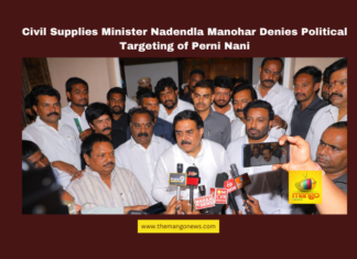 Civil Supplies Minister Nadendla Manohar Denies Political Targeting of Perni Nani, Nadendla Manohar, Perni Nani, ration rice scam, East Godavari district, Chandrababu Naidu, Pawan Kalyan, warehouse inspections, Civil Supplies Department, Janasena workers, political allegations, AP government, Andhra Pradesh, AP Live Updates, Live Updates, Breaking News, Headlines, Live News, Mango News