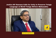 Justice NV Ramana Calls for Unity to Preserve Telugu Language at World Telugu Writers Mahasabha, Justice NV Ramana, Telugu Writers Mahasabha, Telugu language preservation, Ramoji Rao, Telugu culture, Sixth World Telugu Writers Mahasabha, Telugu poets, mother tongue promotion, NTR legacy, cultural heritage, Vijayawada Cultural Event,Telugu as Cultural Identity,Protecting Regional Languages Live Updates, Breaking News , Headlines , Highlights, Mango News.