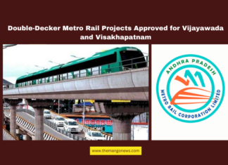 Double-Decker Metro Rail Projects Approved for Vijayawada and Visakhapatnam, Vijayawada metro rail, Visakhapatnam metro rail, double-decker metro Andhra Pradesh, Chandrababu Naidu, Andhra Pradesh Reorganisation Act, metro rail funding, Madhurawada metro, Nidamanuru metro, AP infrastructure, urban transport projects, Andhra Pradesh, AP Live Updates, Live Updates, Breaking News, Headlines, Live News, Mango News