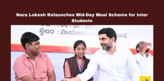Nara Lokesh Relaunches Mid-Day Meal Scheme for Inter Students, Andhra Pradesh education, mid-day meal scheme, Nara Lokesh, Vijayawada news, junior colleges, AP government schools, TDP initiatives, gender equality in education, student welfare, inclusive education policies, Andhra Pradesh, AP Live Updates, Live Updates, Breaking News, Headlines, Live News, Mango News