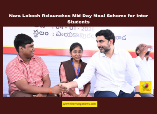 Nara Lokesh Relaunches Mid-Day Meal Scheme for Inter Students, Andhra Pradesh education, mid-day meal scheme, Nara Lokesh, Vijayawada news, junior colleges, AP government schools, TDP initiatives, gender equality in education, student welfare, inclusive education policies, Andhra Pradesh, AP Live Updates, Live Updates, Breaking News, Headlines, Live News, Mango News