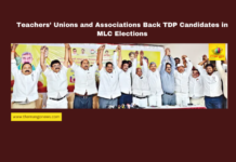 Teachers’ Unions and Associations Back TDP Candidates in MLC Elections, MLC elections, TDP candidates, Guntur-Krishna graduates, teachers’ unions, Alapati Rajendraprasad, Perabathula Rajasekhar, Chandrababu Naidu, Andhra Pradesh politics, Legislative Council, Ubhayagodavari graduates, Mango News