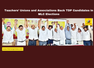 Teachers’ Unions and Associations Back TDP Candidates in MLC Elections, MLC elections, TDP candidates, Guntur-Krishna graduates, teachers’ unions, Alapati Rajendraprasad, Perabathula Rajasekhar, Chandrababu Naidu, Andhra Pradesh politics, Legislative Council, Ubhayagodavari graduates, Mango News