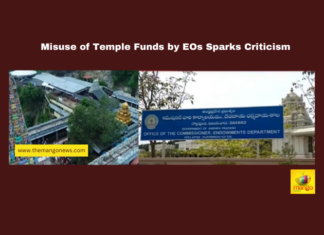Misuse of Temple Funds by EOs Sparks Criticism, Andhra Pradesh temple funds misuse, Endowments Department, EO corruption cases, Financial Mismanagement, fixed deposit diversion, Kanala temple EO, Nandyala temple funds scandal, temple corruption inquiry., temple lease funds, temple property safeguarding, Mango News