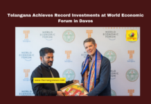 Telangana Achieves Record Investments at World Economic Forum in Davos, Telangana investments, Davos World Economic Forum, Sun Petrochemicals investment, green energy projects, Telangana AI data center, pumped storage projects Telangana, Nagarkurnool energy projects, Mancherial industrial growth, Mulugu solar projects, Telangana job opportunities, Mango News