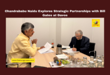 Chandrababu Naidu Explores Strategic Partnerships with Bill Gates at Davos, Chandrababu Naidu Davos, Bill Gates Andhra Pradesh, health innovation AP, AI University Andhra Pradesh, Hindustan Unilever investments AP, Visakhapatnam palm oil industry, green hydrogen AP, clean energy Andhra Pradesh, Davos Andhra Pradesh collaborations, Andhra Pradesh global investments, Mango News