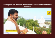 Telangana CM Revanth Announces Launch of Four Welfare Schemes, Telangana, CM Revanth Reddy, welfare schemes, Rythu Bharosa, Indiramma Atmiya Bharosa, Indiramma Houses, ration cards, rural development, Bhatti Vikramarka, government welfare programs, Mango News