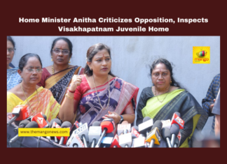 Home Minister Anitha Criticizes Opposition, Inspects Visakhapatnam Juvenile Home, andhra pradesh, Andhra Pradesh Politics, Child Protection, juvenile home, mental health, opposition criticism, Vaikapa, Vangalapudi Anitha, Visakha Girls’ Sadan, Visakhapatnam, Mango News