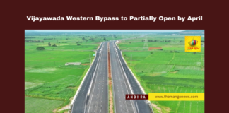 Vijayawada Western Bypass to Partially Open by April, Vijayawada Western Bypass, Amaravati infrastructure, Krishna River bridge, Gollapudi bypass, Hyderabad to Amaravati road, Seed Access Road, six-lane road Vijayawada, Andhra Pradesh road projects, Amaravati connectivity, CRDA infrastructure projects, Andhra Pradesh, AP Live Updates, Live Updates, Breaking News, Headlines, Live News, Mango News