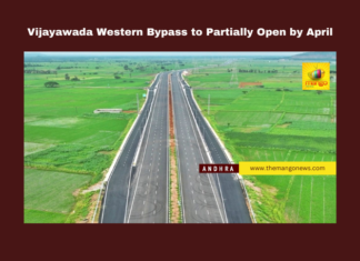 Vijayawada Western Bypass to Partially Open by April, Vijayawada Western Bypass, Amaravati infrastructure, Krishna River bridge, Gollapudi bypass, Hyderabad to Amaravati road, Seed Access Road, six-lane road Vijayawada, Andhra Pradesh road projects, Amaravati connectivity, CRDA infrastructure projects, Andhra Pradesh, AP Live Updates, Live Updates, Breaking News, Headlines, Live News, Mango News